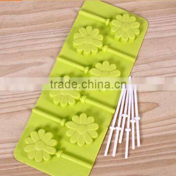 KN0111FDA Silicone flower model top festival cupcake topper 2015