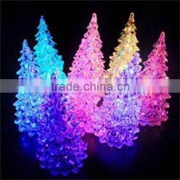 013 Props Christmas Tree LED Light Home Decor Crystal Party Colorful Acrylic Gift