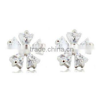 E243-6 Christmas gift for women cz stone jewerly fashion zircon earring