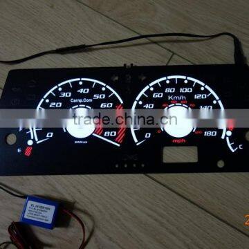 Flexible Neon Light Glow EL sheet Car gauge/ EL sheet gauge / EL sheet Meter