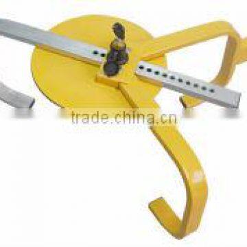 Proud wheel clamps are made of heavy duty highly visible red and yellow powder coated steel.