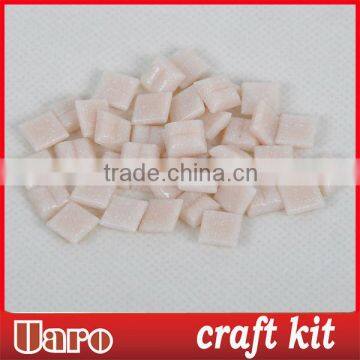 Glass Light Pink 10mm Craft Mini Tile Supply