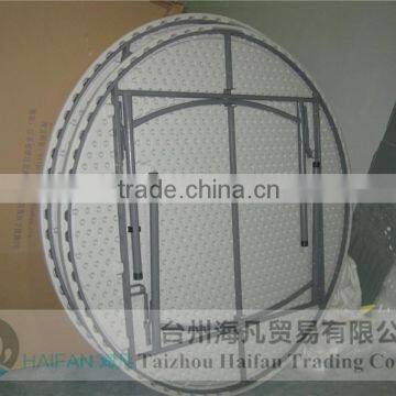 Stainless Steel Bracket PE 6FT Outdoor Round Table for Banquet/durable Modern Round Dining Table With Removable Legs photo-5