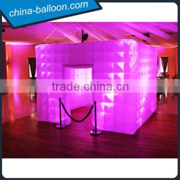 Cheap high quality led foldable photo booth, used inflatable photo booth for sale