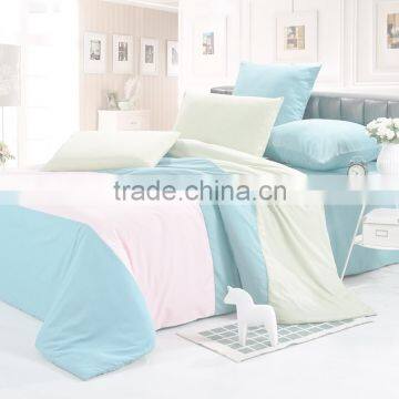 Manufacturer Solid Colorpolyester Microfiber Bedding Sets Colorful