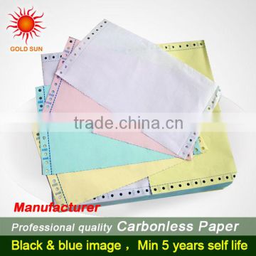 Color Virgin carbonless ncr copy paper