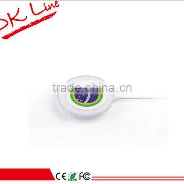 2015 Circular qi Wireless Charger for Samsung S6 S6 Edge ODM/OEM Quick Deliver Power Sockets photo-3