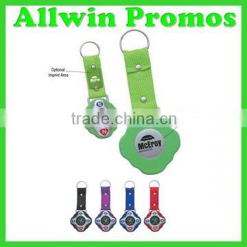 Promotional Mini Plastic Compass with Lanyard Keychain