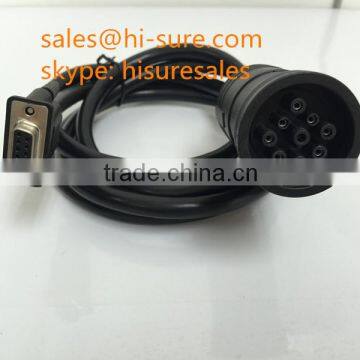 SAE connector deutsch 9Pin J1939 to RS232 DB9P female cable
