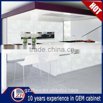 High Gloss uv /acrylic /lacquer Kitchen Cabinet Door Glass Kitchen Door Modern Design White Lacquer High Gloss Cabinet Doors