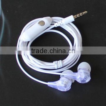 Transparent earphones with transparent cable