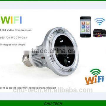 HD CCTV Bulb camera with Design WiFi Wireless