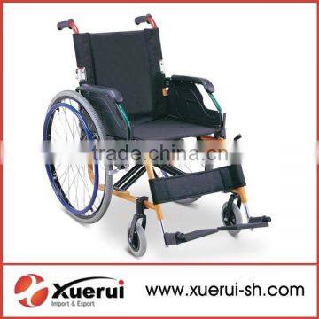 folding aluminum transport wheelchair