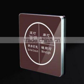 Good Quality 4 gang Touch screen dimmer Metal Switch