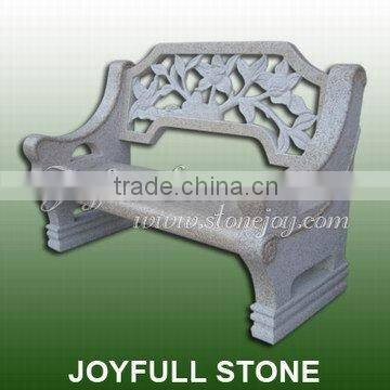 Carved Outdoor Granite Bench