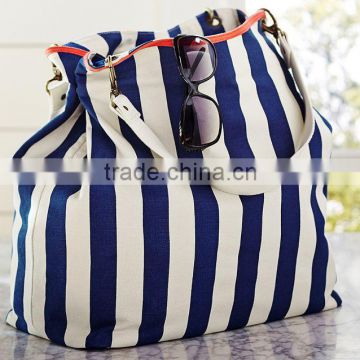 Stripe Bucket weekender travel Tote Bag