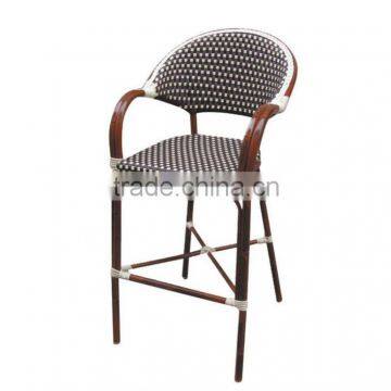 Outdoor garden bamboo looklike bar chair