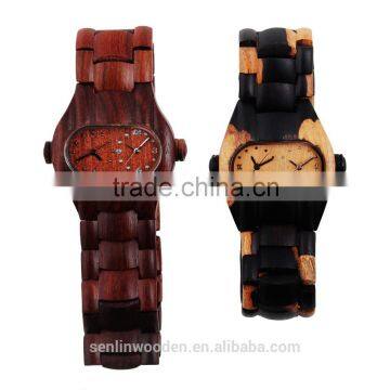 Hot sell Men Dress Watch Wooden Watches Japan 2115 Quartz Movement Natural Wood Watch NEW Design Wholesale