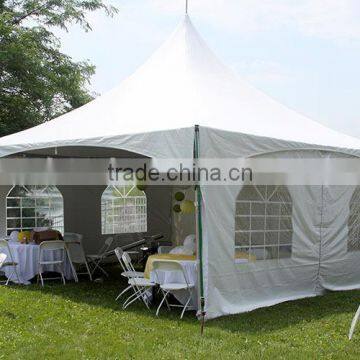 Chinese supplier 5x5m High Quality High Peak PVC pagoda tent for sale