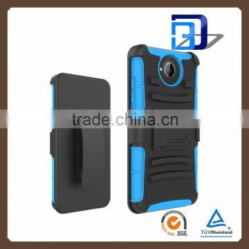 New Products 3 in 1 Holster Silicone + PC Hybrid Kickstand Handy Belt Clip Case for Microsoft Nokia Lumia 650 Cover Accessory photo-3