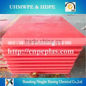 impact stregth UHMWPE crane outrigger pad in recycled material