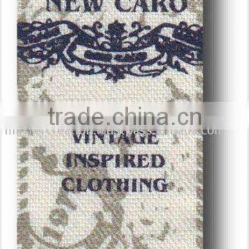 Cotton Canvas Printed Clothing Labels