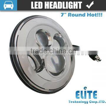7" round led headlight for jeep truck suv with hi lo beam