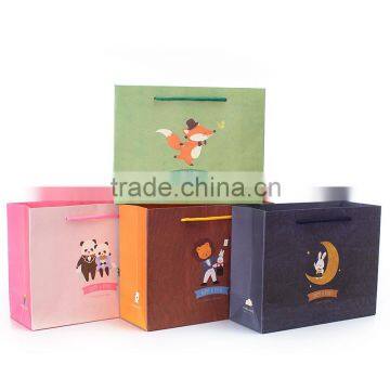 Hot selling OEM customized cheap recycled gift paper bag for promotional gift