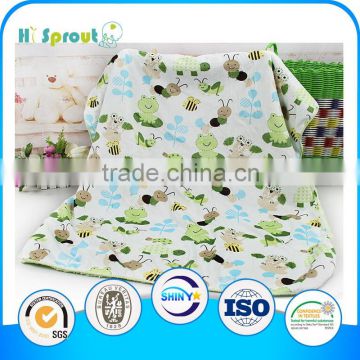 Frog and Caterpillar Pattern Super Soft Baby Swaddle Wrap