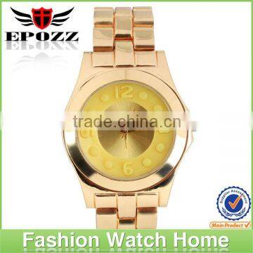 Wholesale alloy gold metal quartz custom watch band