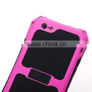Aluminum Alloy + Silicone Hybird Armor Rugged Shockproof Phone Case photo-5