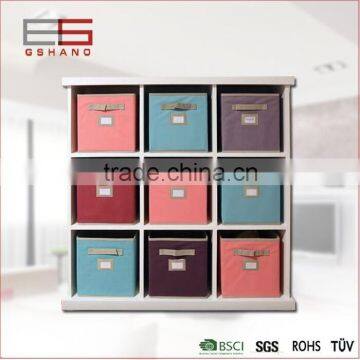 Housing Office Closet Storage Organizers Fabric Bin with Label Window