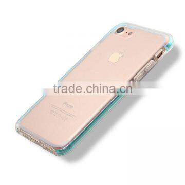 transparent LED flash light remind incoming call soft clear tpu bumper protectice skin case for iphone 7/7 plus led light case