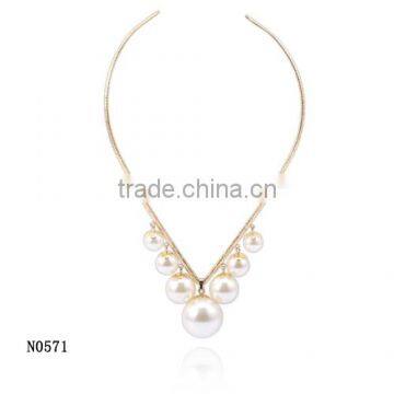 Latest Beautiful Wholesale Elegant Classical Style Charm Women Pearl Necklace photo-2
