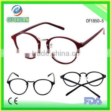 Custom Round Colorful Plastic Eyeglass Frame