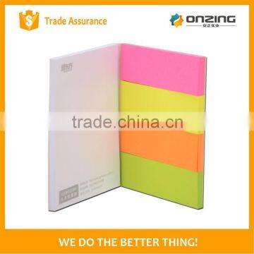 Onzing custom sticky notes sticky paper notepad with cover