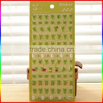 frog foam sticker/ puffy sticker for kids