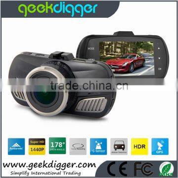 DAB201 2.7 inch 1296P Super HD Ambarella A12A55 GPS Car DVR Camcorder Driving Recorder With GPS