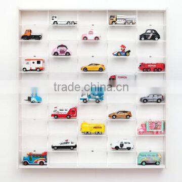 [NEW]50 Mini Car(Tommy Car) Display Case for collection with Sliding Door_White