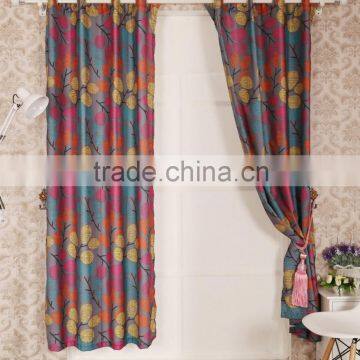 100% Polyester Jacquard Flower Printed Curtain Panel