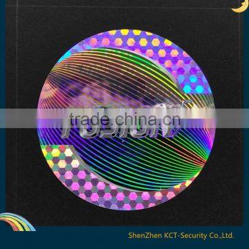 Anti-Counterfeit,Durable,Holographic Feature and PET, Material 3d security custom hologram stickers