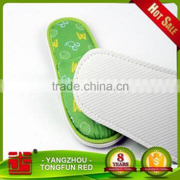 Disposable cotton slippers with EVA sole star hotels colorful custom Luxury slippers