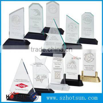 2015 wholesale professional custom transparency acrylic trophy for gift