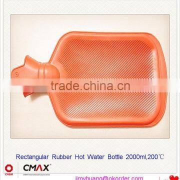 Pvc Hot Water Bottle 2000ml Natural Rubber Medical Houseware /JH