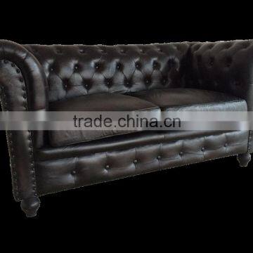 Chesterfield Sofa ,chesterfields 2 Seater Black Color Sofa photo-5