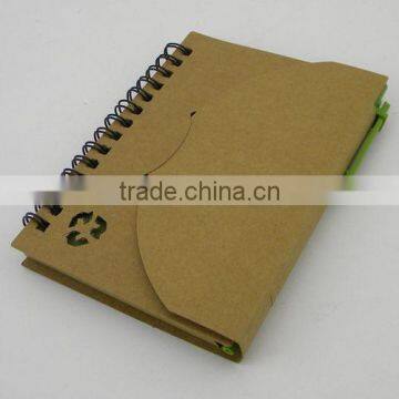 Eco friendly notebook with pen