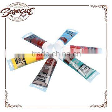 6pcs acrylic art paint set tube, refletive colour acrylic paint small 75ml