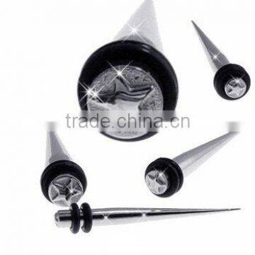 fashion saddle star ear taper ear extender body piercing jewelry