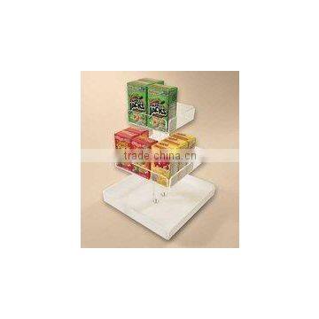 Acrylic Three Tier Cereal Box Dispenser