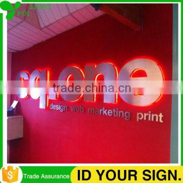 Eye Catching Frontlit Stainless Steel 3D Business Led Signs With Well Custom Design